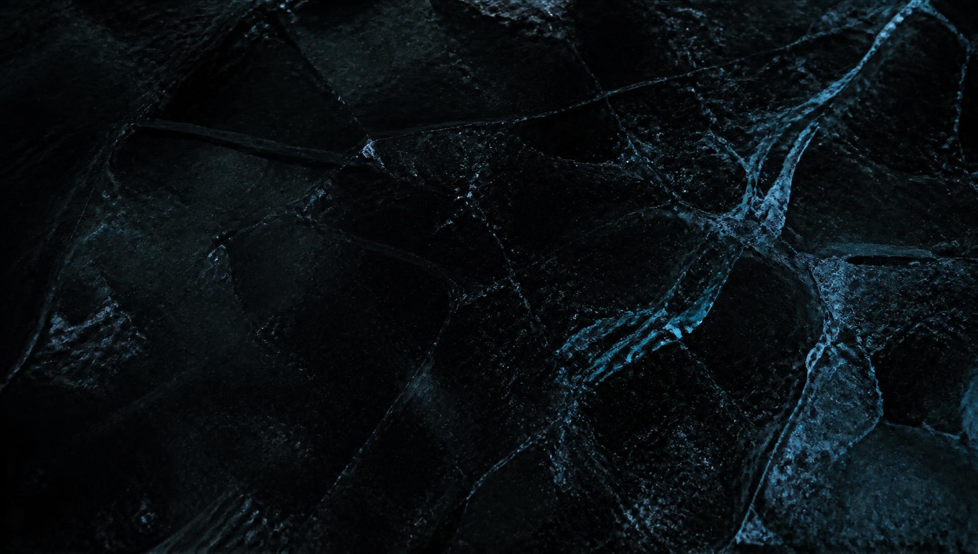 Detailed cracked glacier ice